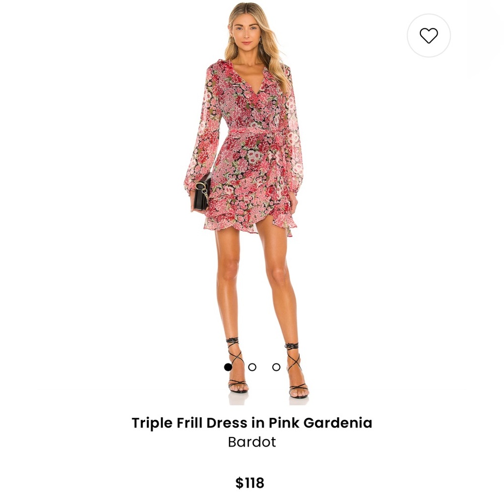Bardot Triple Frill Dress on Revolve